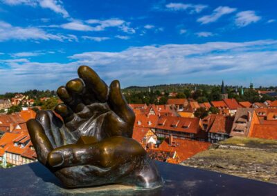 Blick auf Quedlinburg vom Schlossberg