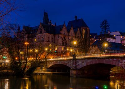 Marburg: Alte Universität zur Blauen Stunde