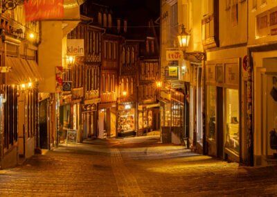 Marburg: Altstadt bei Nacht